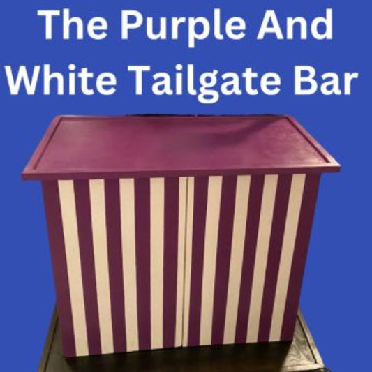 The Purple And White Tailgate Bar